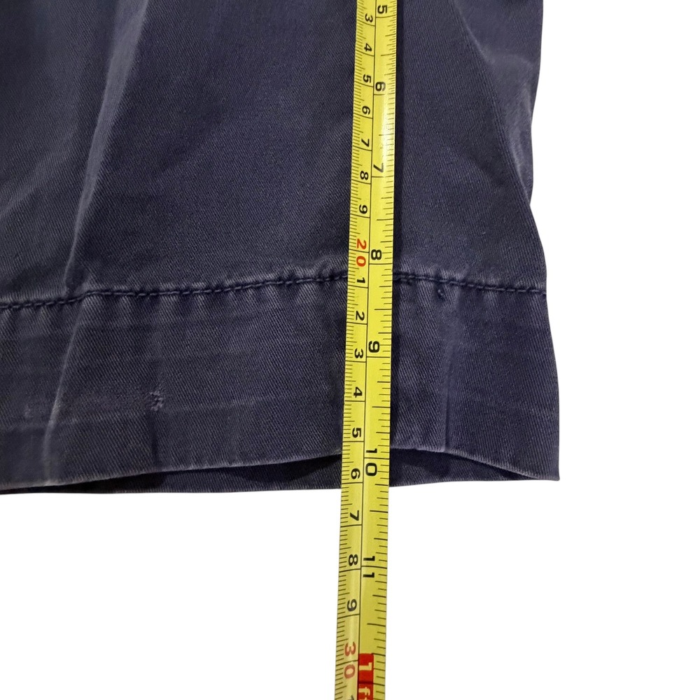 Polo Ralph Lauren Mens Navy Blue Cotton Chino Shorts Size 32 Flat Front - Picture 10 of 10